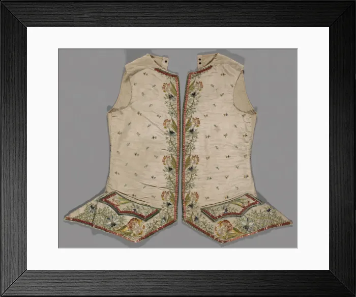 Framed Print : Waistcoat, France, 1750 / 1800. Creator: Unknown Framed Print : Waistcoat, France, 1750 / 1800. Creator: Unknown