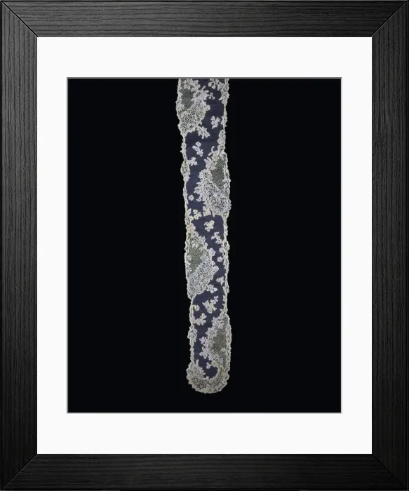 Framed Print : Pair of Lappets, France, 1750s. Creator: Unknown Framed Print : Pair of Lappets, France, 1750s. Creator: Unknown