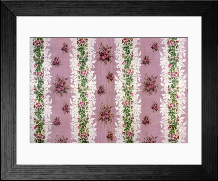 Framed Print : Panel (Dress Fabric), France, 1860s. Creator: Unknown