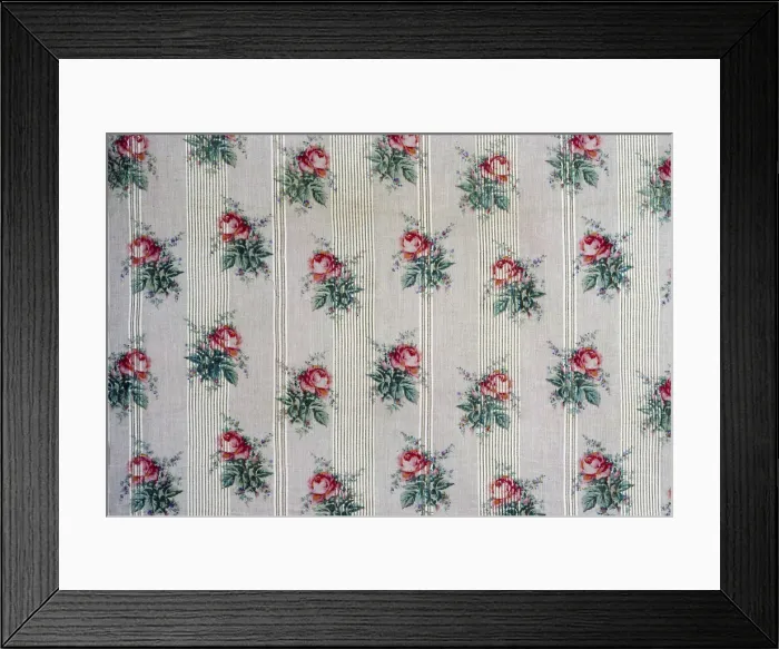 Framed Print : Panel (Dress Fabric), France, c. 1850. Creator: Unknown Framed Print : Panel (Dress Fabric), France, c. 1850. Creator: Unknown