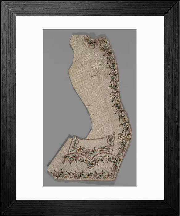 Framed Print : Parts of a Waistcoat, France, 1775 / 1890. Creator: Unknown Framed Print : Parts of a Waistcoat, France, 1775 / 1890. Creator: Unknown