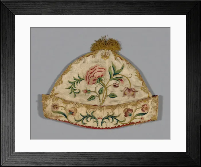 Framed Print : Cap, France, 1775 / 1800. Creator: Unknown Framed Print : Cap, France, 1775 / 1800. Creator: Unknown