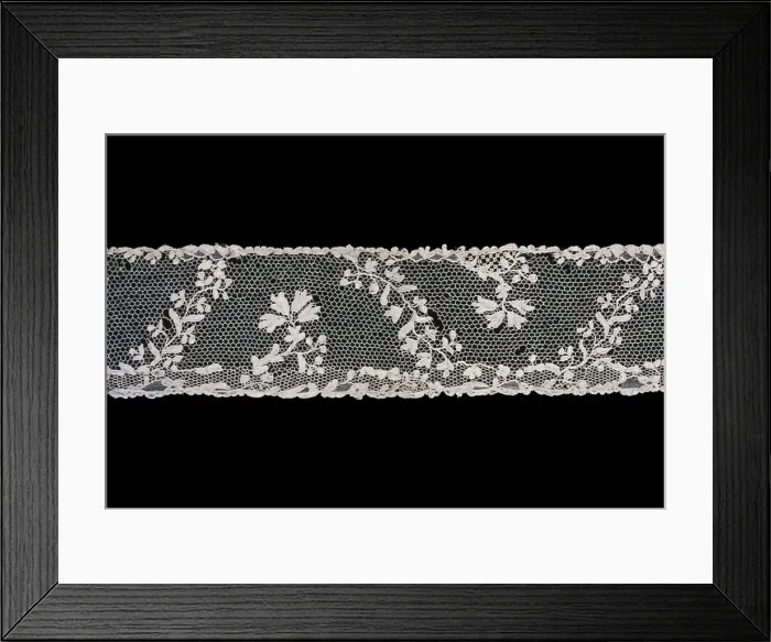 Framed Print : Two Fragments (Border), France, 1765 / 75. Creator: Unknown Framed Print : Two Fragments (Border), France, 1765 / 75. Creator: Unknown
