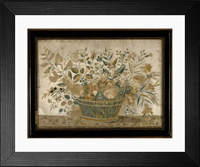 Framed Print : Picture (Needlepoint), France, 18th century. Creator: Unknown Framed Print : Picture (Needlepoint), France, 18th century. Creator: Unknown
