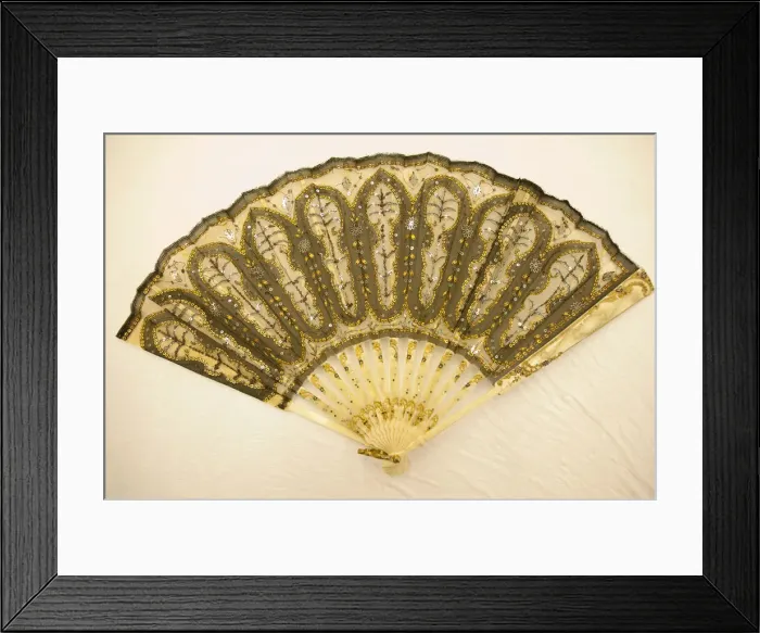 Framed Print : Fan, France, 1870 / 1880. Creator: Unknown Framed Print : Fan, France, 1870 / 1880. Creator: Unknown