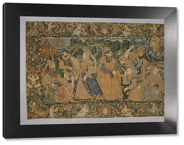 Hanging (Depicting the Story of Esther and King Ahasuerus) (Needlework), France