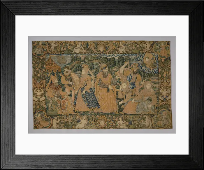 Framed Print : Hanging (Depicting the Story of Esther and King Ahasuerus) (Needlework), France Framed Print : Hanging (Depicting the Story of Esther and King Ahasuerus) (Needlework), France