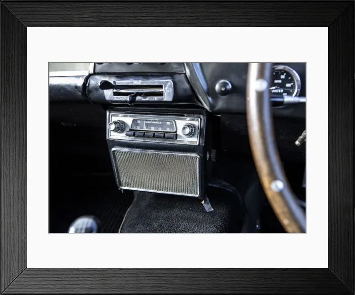 Framed Print : Radio in a 1961 Aston Martin DB4 GT SWB lightweight. Creator: Unknown Framed Print : Radio in a 1961 Aston Martin DB4 GT SWB lightweight. Creator: Unknown