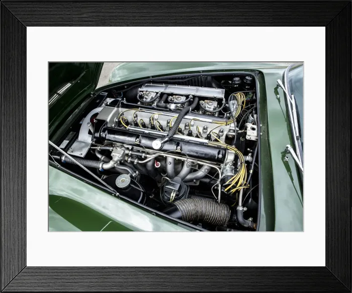 Framed Print : Engine of a 1961 Aston Martin DB4 GT previously owned by Donald Campbell Framed Print : Engine of a 1961 Aston Martin DB4 GT previously owned by Donald Campbell