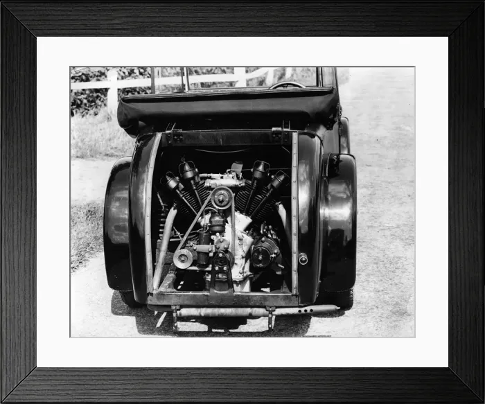 Framed Print : Engine of a 1931 Rover Scarab. Creator: Unknown Framed Print : Engine of a 1931 Rover Scarab. Creator: Unknown