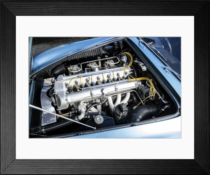 Framed Print : Engine of a 1961 Aston Martin DB4 GT SWB lightweight. Creator: Unknown Framed Print : Engine of a 1961 Aston Martin DB4 GT SWB lightweight. Creator: Unknown