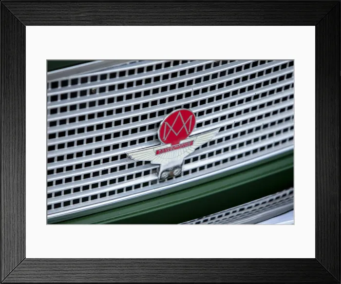Framed Print : Aston Martin owners club badge on a 1961 Aston Martin DB4 GT previously owned by Donald Framed Print : Aston Martin owners club badge on a 1961 Aston Martin DB4 GT previously owned by Donald