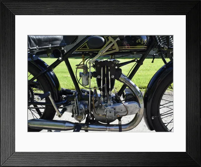 Framed Print : 1927 AJS Big Port motorcycle. Creator: Unknown Framed Print : 1927 AJS Big Port motorcycle. Creator: Unknown