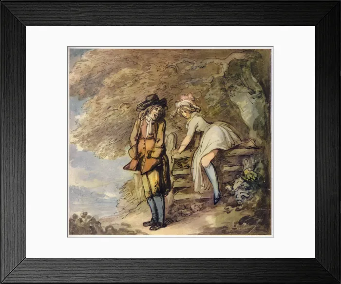Framed Print : Taking a Mean Advantage, c1780-1825. Creator: Thomas Rowlandson Framed Print : Taking a Mean Advantage, c1780-1825. Creator: Thomas Rowlandson