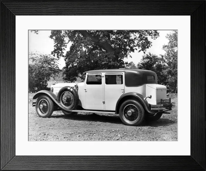 Framed Print : 1929 Stutz Straight 8 saloon with coachwork by Weymann. Creator: Unknown Framed Print : 1929 Stutz Straight 8 saloon with coachwork by Weymann. Creator: Unknown