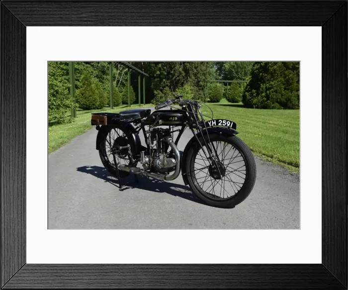 Framed Print : 1927 AJS Big Port motorcycle. Creator: Unknown Framed Print : 1927 AJS Big Port motorcycle. Creator: Unknown