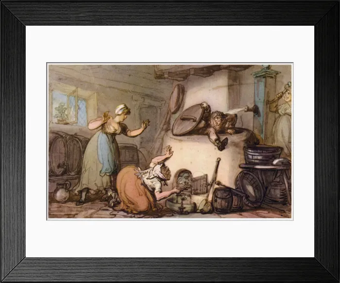 Framed Print : The Double Disaster, 1807. Creator: Thomas Rowlandson Framed Print : The Double Disaster, 1807. Creator: Thomas Rowlandson