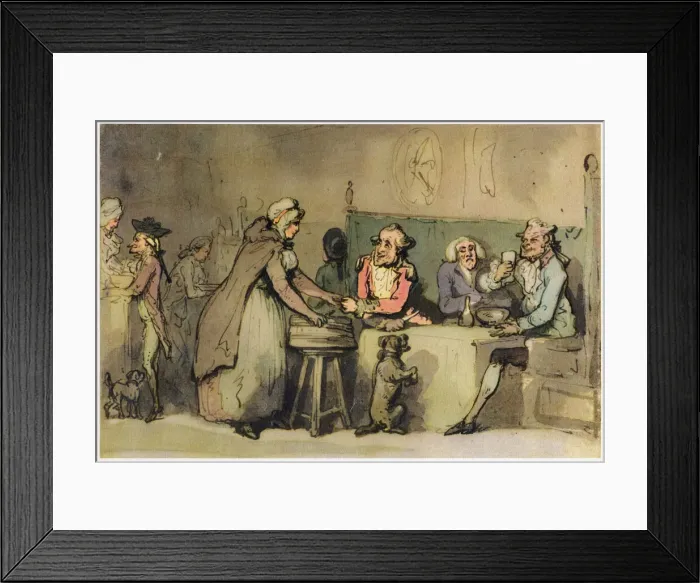 Framed Print : The Oyster Woman, c1780-1825. Creator: Thomas Rowlandson Framed Print : The Oyster Woman, c1780-1825. Creator: Thomas Rowlandson