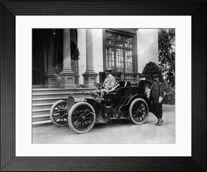 Framed Print : 1903 Mercedes 18-22 tonneau. Creator: Unknown Framed Print : 1903 Mercedes 18-22 tonneau. Creator: Unknown