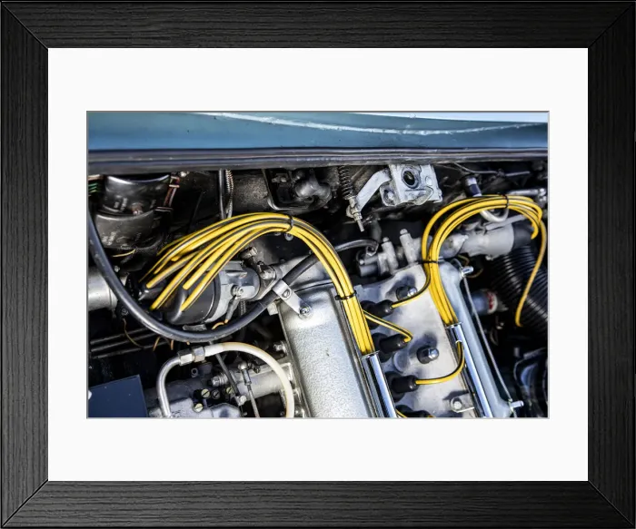 Framed Print : Engine of a 1961 Aston Martin DB4 GT SWB lightweight. Creator: Unknown Framed Print : Engine of a 1961 Aston Martin DB4 GT SWB lightweight. Creator: Unknown