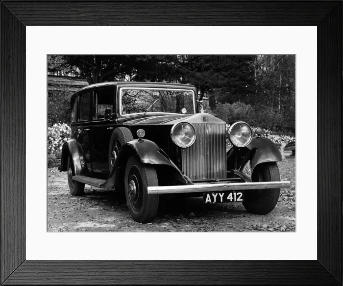 Framed Print : 1934 Rolls-Royce 20 / 25 limousine with coachwork by Barker. Creator: Unknown Framed Print : 1934 Rolls-Royce 20 / 25 limousine with coachwork by Barker. Creator: Unknown