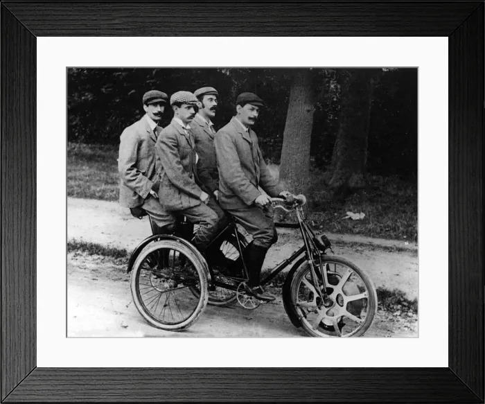 Framed Print : 1901 Singer tricycle. Creator: Unknown