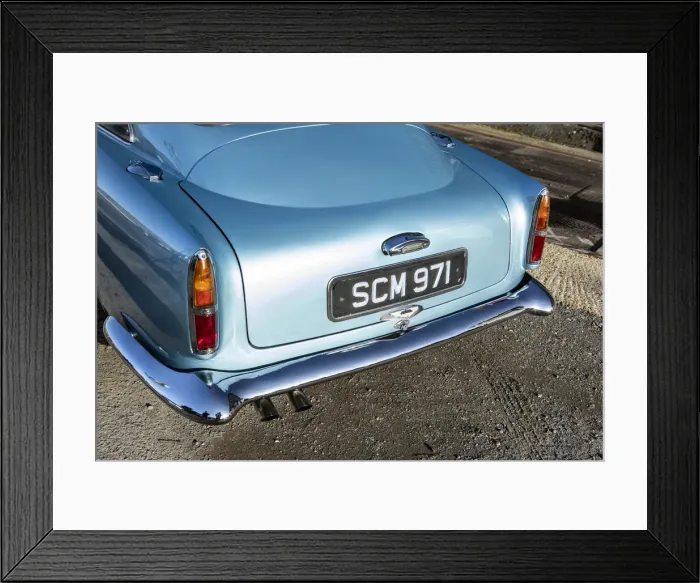 Framed Print : Rear of a 1961 Aston Martin DB4 GT SWB lightweight. Creator: Unknown Framed Print : Rear of a 1961 Aston Martin DB4 GT SWB lightweight. Creator: Unknown
