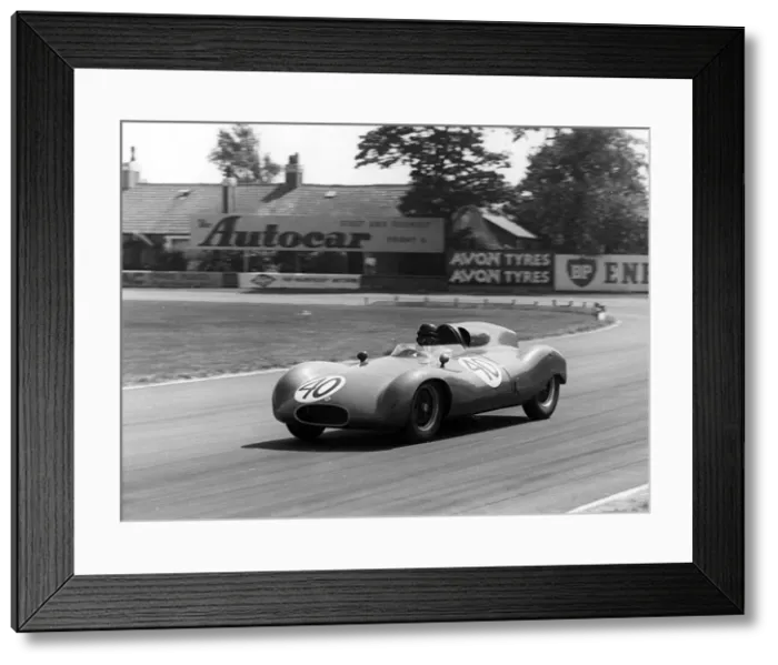 Framed Print : Cooper Bristol of Jack Brabham, British Grand Prix, Aintree, Merseyside, 1955 Framed Print : Cooper Bristol of Jack Brabham, British Grand Prix, Aintree, Merseyside, 1955