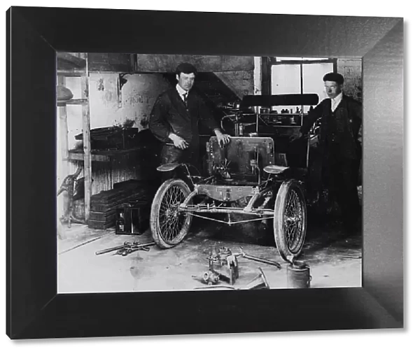 1901 New Orleans car under repair. Creator: Unknown