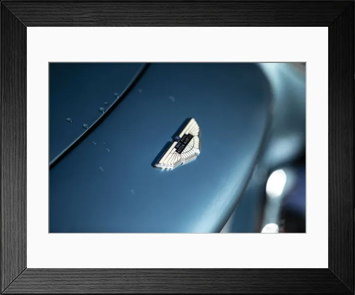 Framed Print : Badge of a 1961 Aston Martin DB4 GT SWB lightweight. Creator: Unknown Framed Print : Badge of a 1961 Aston Martin DB4 GT SWB lightweight. Creator: Unknown