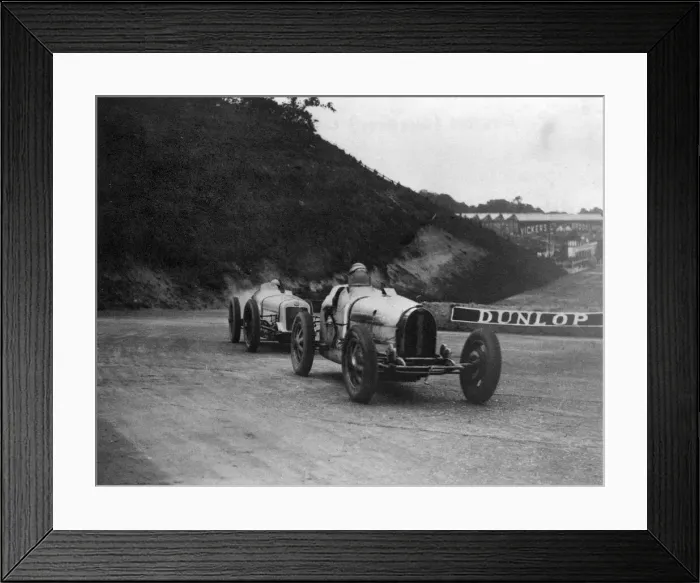 Framed Print : George Eyston driving a Bugatti Type 39A at the British Grand Prix, Brooklands, Surrey Framed Print : George Eyston driving a Bugatti Type 39A at the British Grand Prix, Brooklands, Surrey
