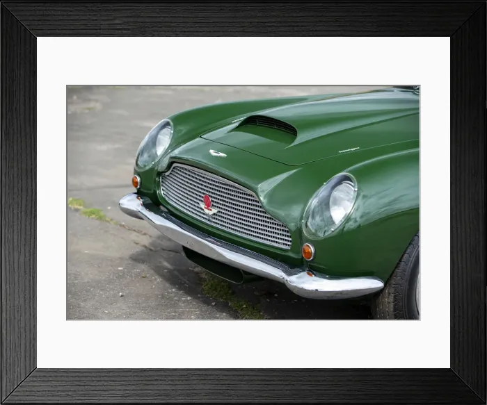 Framed Print : 1961 Aston Martin DB4 GT previously owned by Donald Campbell. Creator: Unknown Framed Print : 1961 Aston Martin DB4 GT previously owned by Donald Campbell. Creator: Unknown