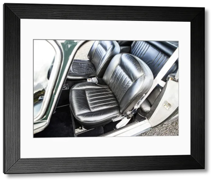 Framed Print : Seats of a 1965 Aston Martin DB5. Creator: Unknown Framed Print : Seats of a 1965 Aston Martin DB5. Creator: Unknown