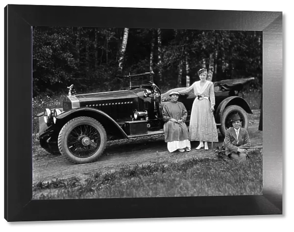 Grand Duke Michael of Russia with a 1914 Rolls-Royce Silver Ghost. Creator: Unknown
