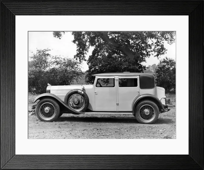 Framed Print : 1929 Stutz Straight 8 saloon with coachwork by Weymann. Creator: Unknown Framed Print : 1929 Stutz Straight 8 saloon with coachwork by Weymann. Creator: Unknown