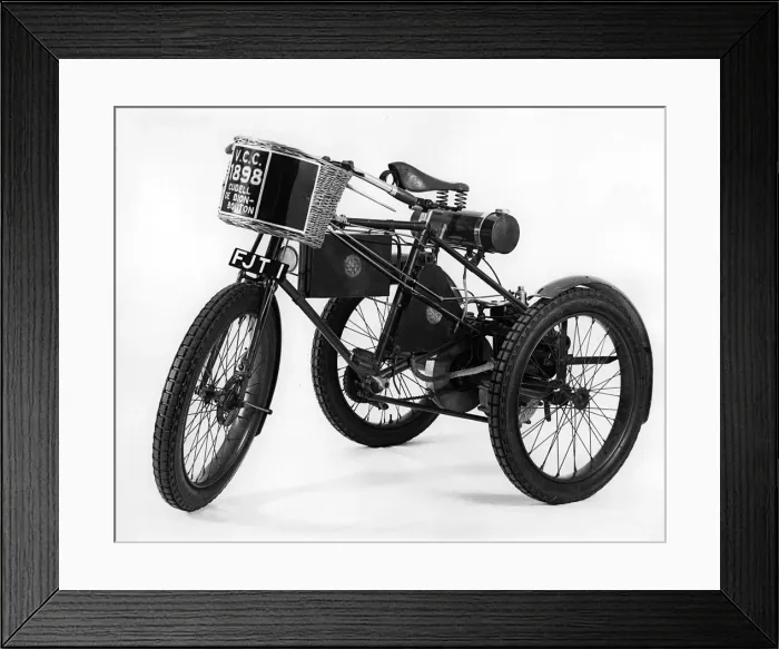 Framed Print : 1898 De Dion tricycle. Creator: Unknown Framed Print : 1898 De Dion tricycle. Creator: Unknown