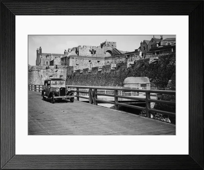 Framed Print : 1932 Austin 12 / 4 saloon, Castle Cornet, St Peter Port, Guernsey, Channel Islands Framed Print : 1932 Austin 12 / 4 saloon, Castle Cornet, St Peter Port, Guernsey, Channel Islands