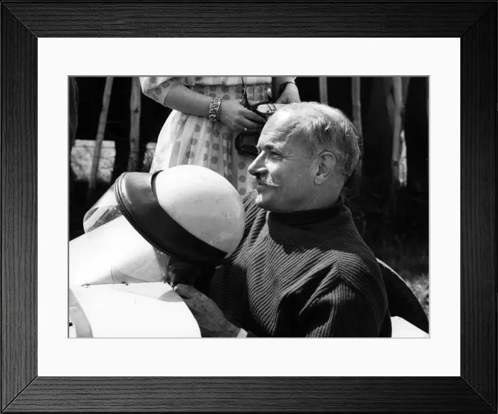 Framed Print : British racing driver John Bolster at Oulton Park, Cheshire 1961. Creator: Unknown Framed Print : British racing driver John Bolster at Oulton Park, Cheshire 1961. Creator: Unknown