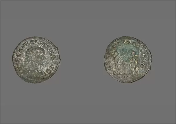 Antoninianus (Coin) Portraying Emperor Aurelian, 270-275. Creator: Unknown