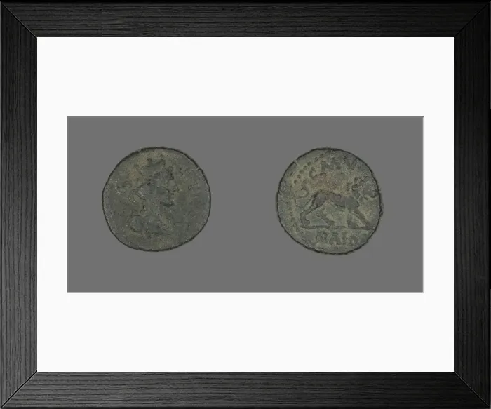 Framed Print : Coin Depicting the Goddess Tyche, 98-192. Creator: Unknown Framed Print : Coin Depicting the Goddess Tyche, 98-192. Creator: Unknown