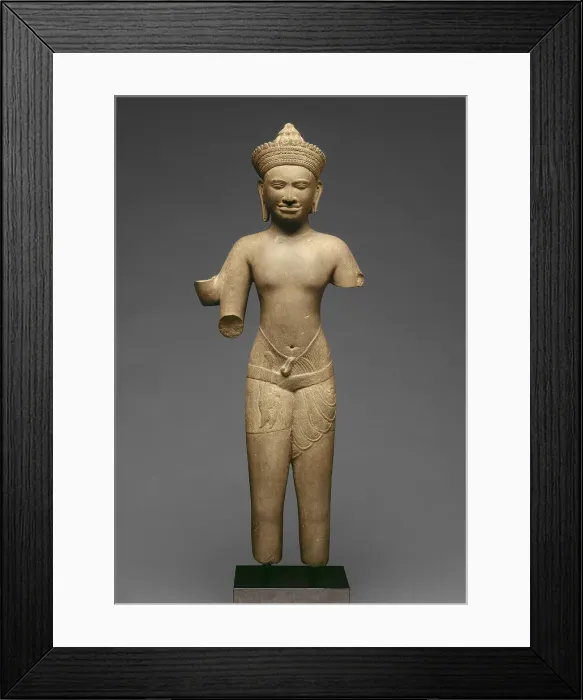 Framed Print : God Vishnu, Angkor period, 11th century. Creator: Unknown Framed Print : God Vishnu, Angkor period, 11th century. Creator: Unknown