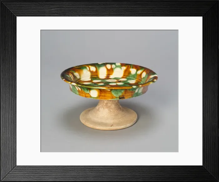 Framed Print : Pedestalled Dish, Tang dynasty (618-906), 8th century. Creator: Unknown Framed Print : Pedestalled Dish, Tang dynasty (618-906), 8th century. Creator: Unknown