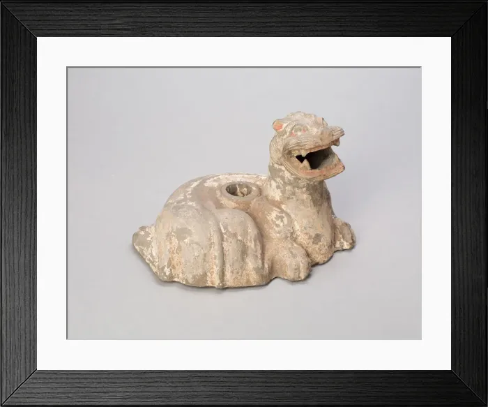 Framed Print : Coiled Feline, Han dynasty (206 B. C. -A. D. 221). Creator: Unknown Framed Print : Coiled Feline, Han dynasty (206 B. C. -A. D. 221). Creator: Unknown