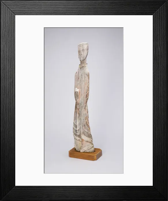 Framed Print : Standing Attendant (Tomb Figurine), Eastern Zhou dynasty, Warring States period Framed Print : Standing Attendant (Tomb Figurine), Eastern Zhou dynasty, Warring States period