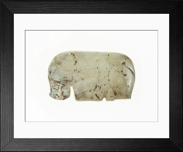 Framed Print : Buffalo Pendant, Western Zhou period, 11th-10th century B. C. Creator: Unknown Framed Print : Buffalo Pendant, Western Zhou period, 11th-10th century B. C. Creator: Unknown