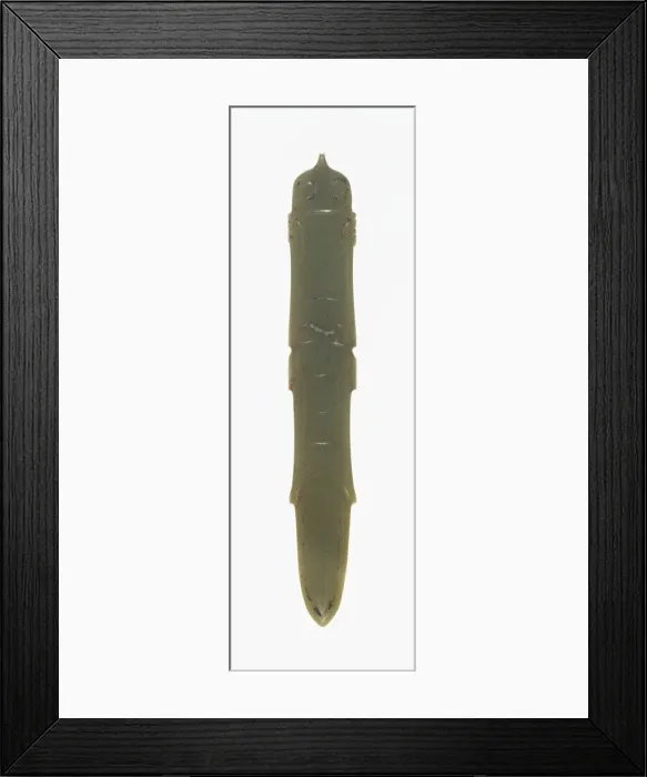Framed Print : Insect-Shaped Pendant, Shang or Western Zhou period, 13th / 10th century B. C Framed Print : Insect-Shaped Pendant, Shang or Western Zhou period, 13th / 10th century B. C