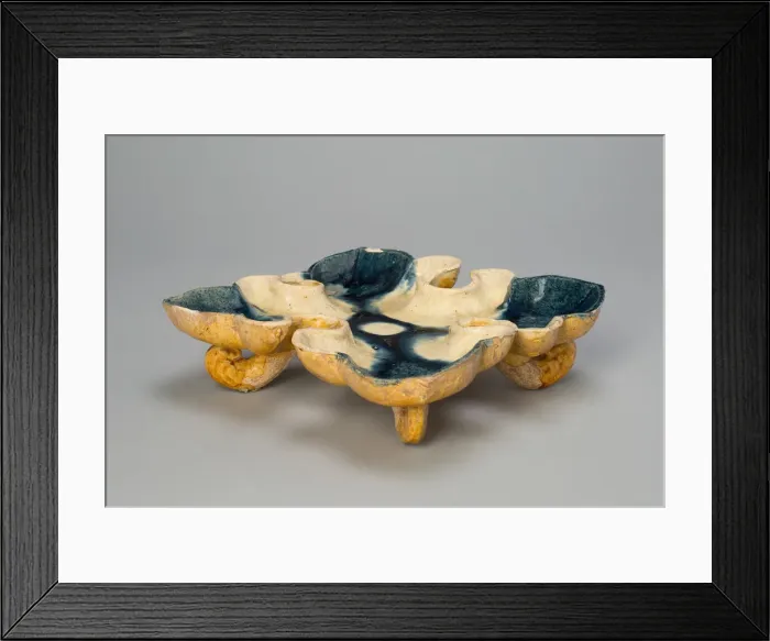 Framed Print : Quatrefoil Footed Dish, Tang dynasty (618-907), first half of 8th century Framed Print : Quatrefoil Footed Dish, Tang dynasty (618-907), first half of 8th century