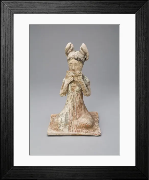 Framed Print : Female Musician, Tang dynasty (A. D. 618-907), late 7th / early 8th century Framed Print : Female Musician, Tang dynasty (A. D. 618-907), late 7th / early 8th century