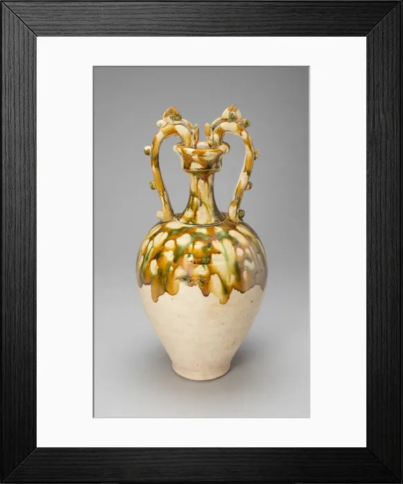 Framed Print : Dragon-Handled Amphora, Tang dynasty, (A. D. 618-907), 1st half of 8th century Framed Print : Dragon-Handled Amphora, Tang dynasty, (A. D. 618-907), 1st half of 8th century