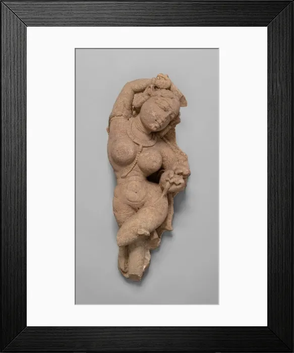 Framed Print : Celestial Beauty (Apsara), 12th century. Creator: Unknown Framed Print : Celestial Beauty (Apsara), 12th century. Creator: Unknown